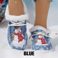 Women's Winter Snowman Non-Slip Cozy Shoes