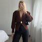 Women’s Elegant One Button Knit Sweater Cardigan