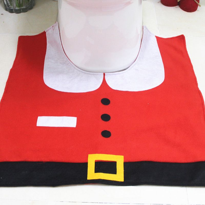 Christmas Santa Toilet Cover 3-piece Set