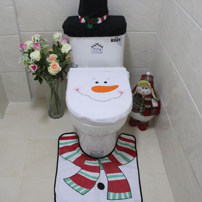 Christmas Santa Toilet Cover 3-piece Set