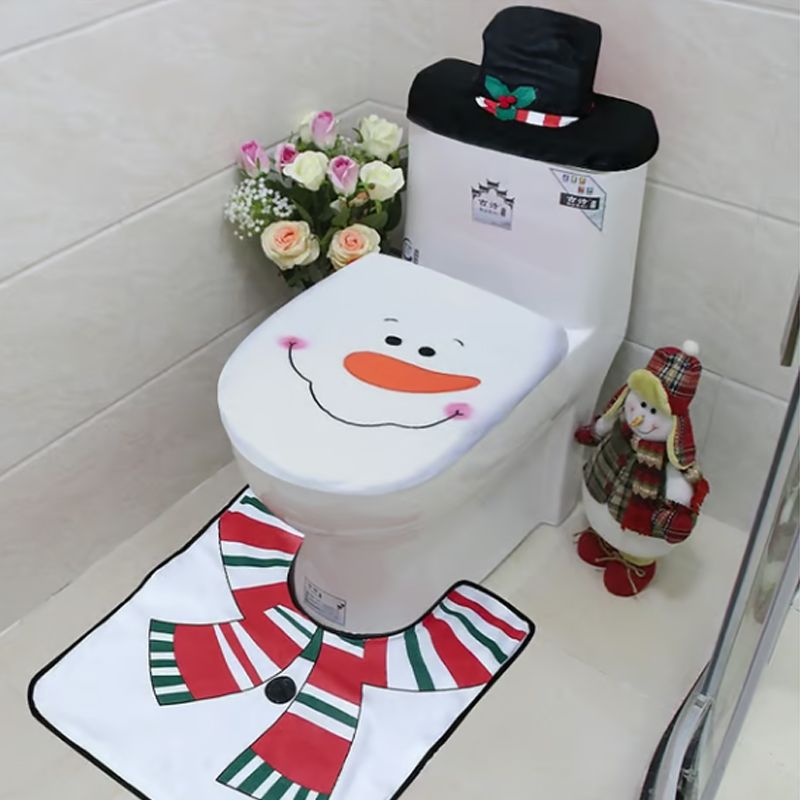 Christmas Santa Toilet Cover 3-piece Set