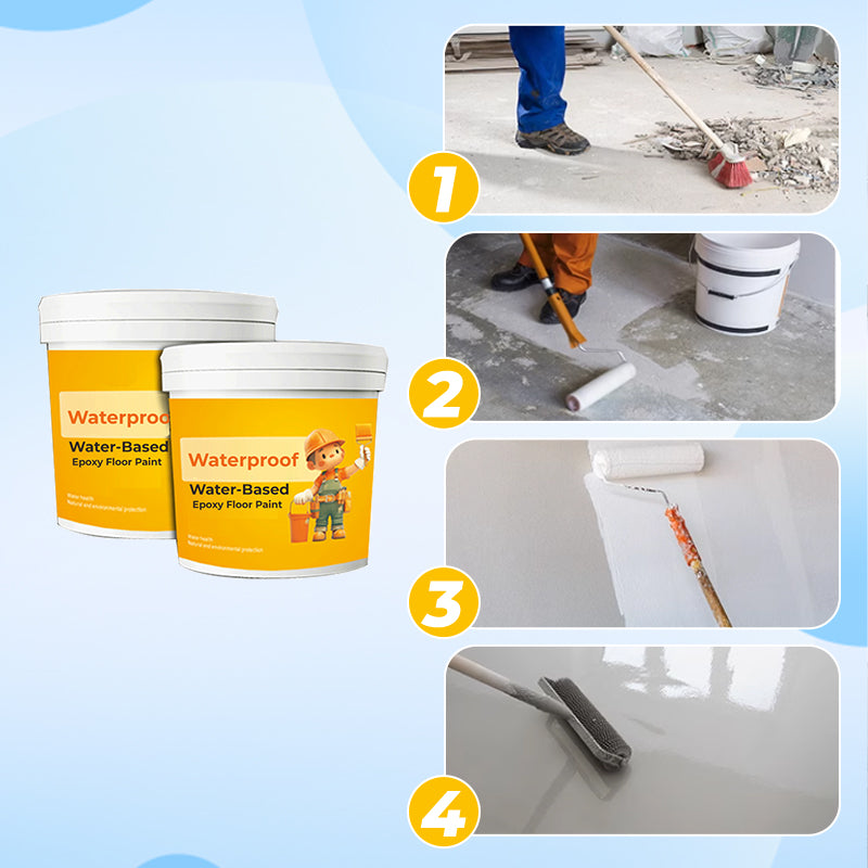 🎅Xmas Specials🔥Waterproof Water-Based Epoxy Floor Paint