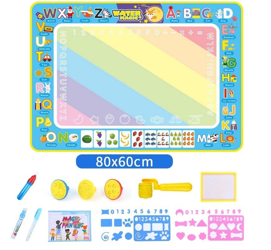 🔥Last Day Promotion 50% OFF - Water Doodle Mat ,Aqua Painting Drawing Mat Mess Free Learning Toy Mat