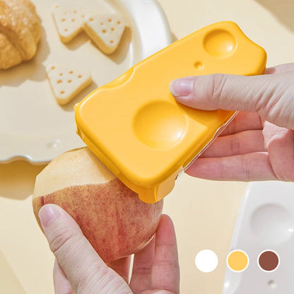 Cheese Shaped Peeler with Built-In Container