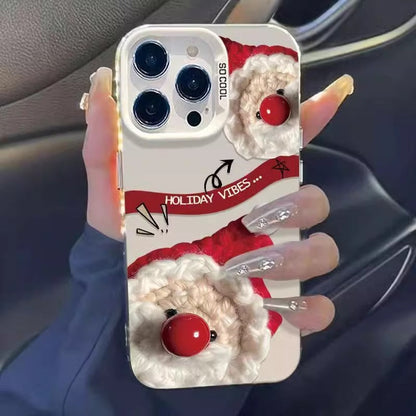 Fun Santa Claus Clear iPhone Case