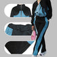 Women’s Trendy Color Block Jacket & Pants 2-Piece Set