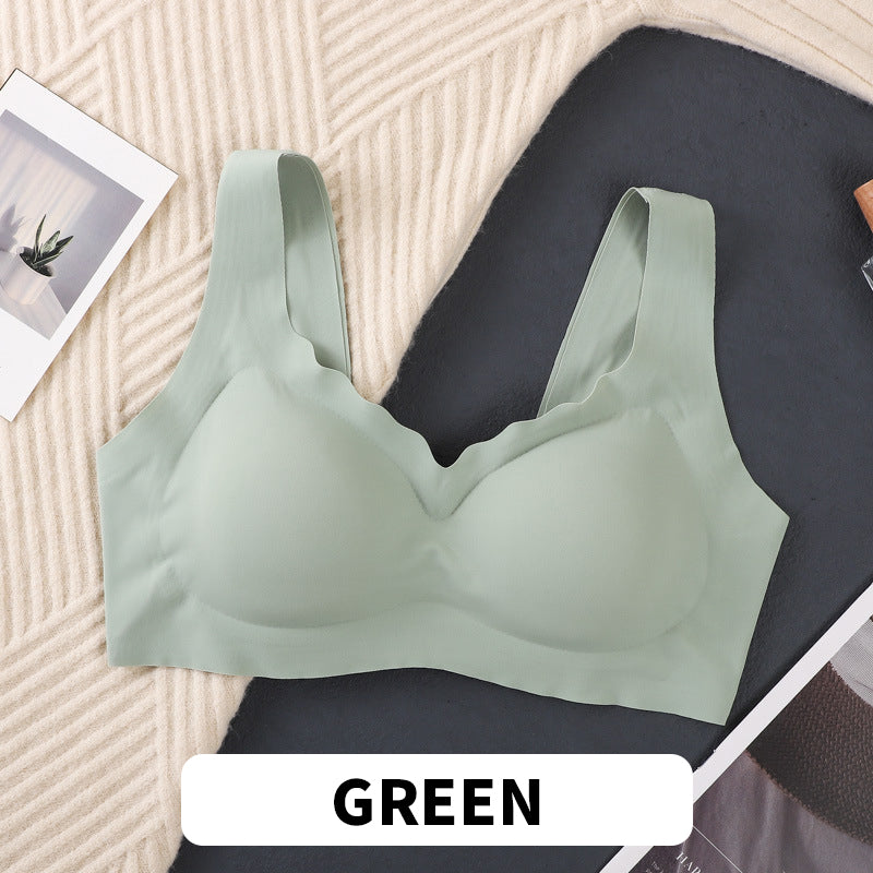 Wire-Free Seamless Bra with Detachable Pads