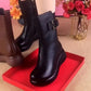 Women's Warm Zipper Mid Calf Boots