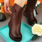 Women's Warm Zipper Mid Calf Boots