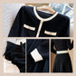 Women's Elegant Pleated Contrast Color Dress