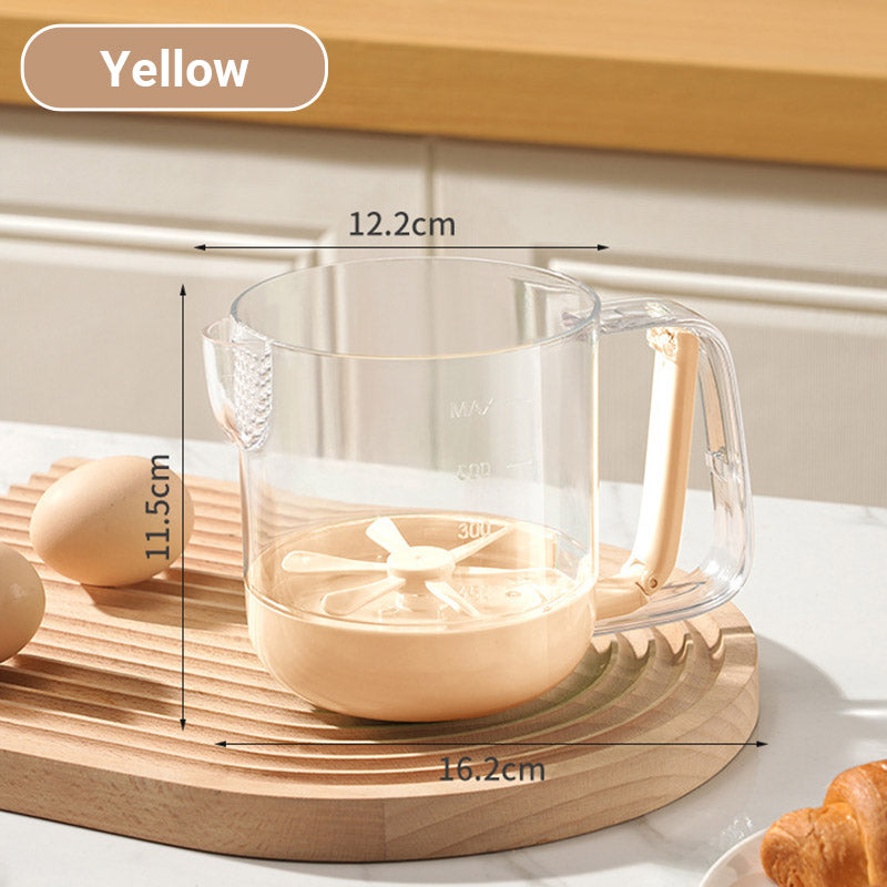 Multifunctional Hand-Pressed Egg Stirring Cup with Measuring Scale