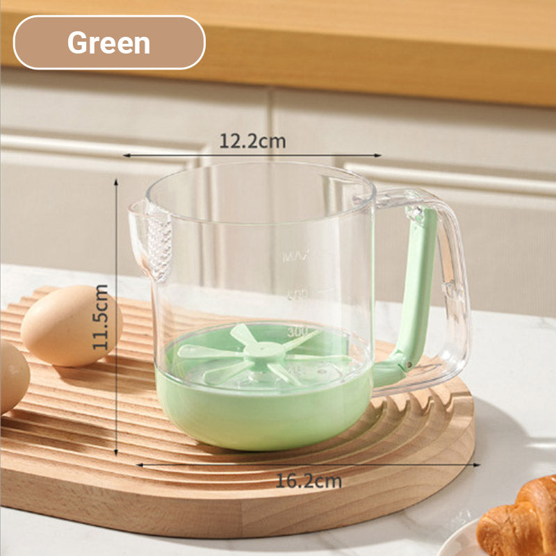 Multifunctional Hand-Pressed Egg Stirring Cup with Measuring Scale