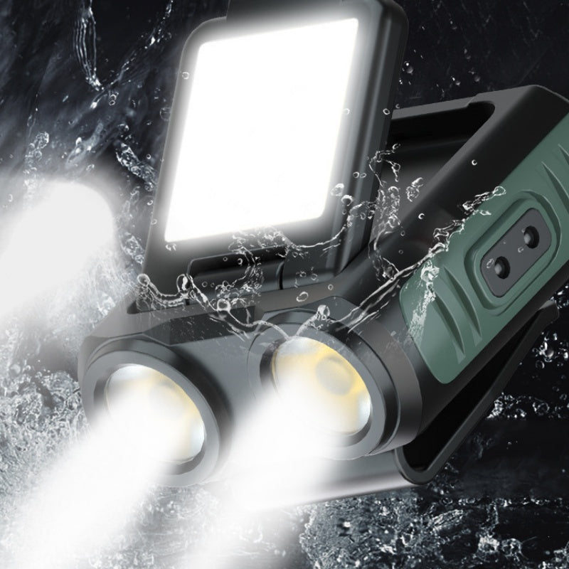 LED Clip-On Hat Light with Stepless Dimming & Motion Sensor