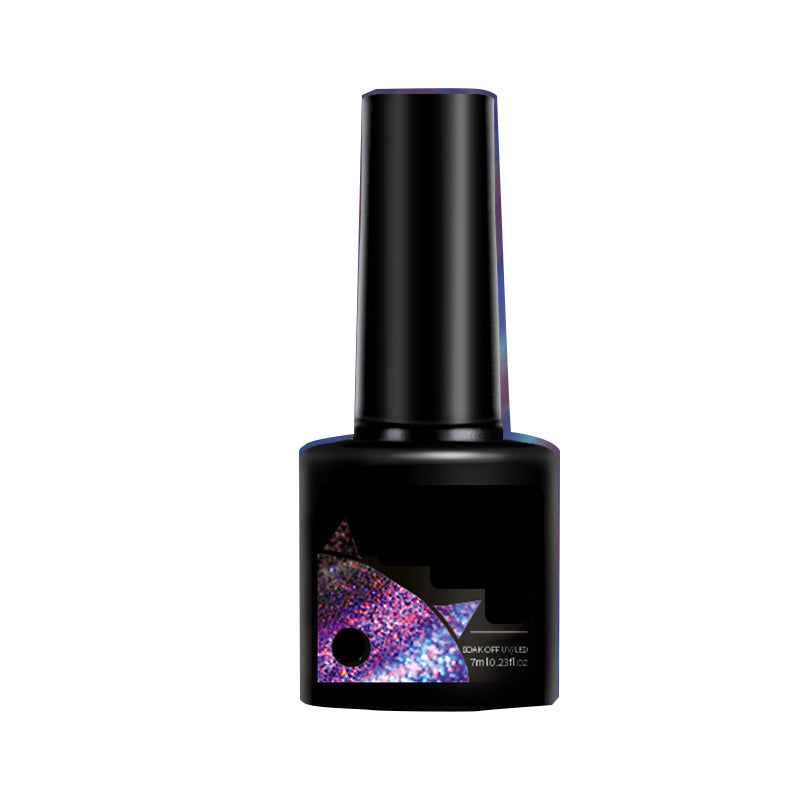 💖Glitter Rainbow Cat Eye Gel Nail Polish