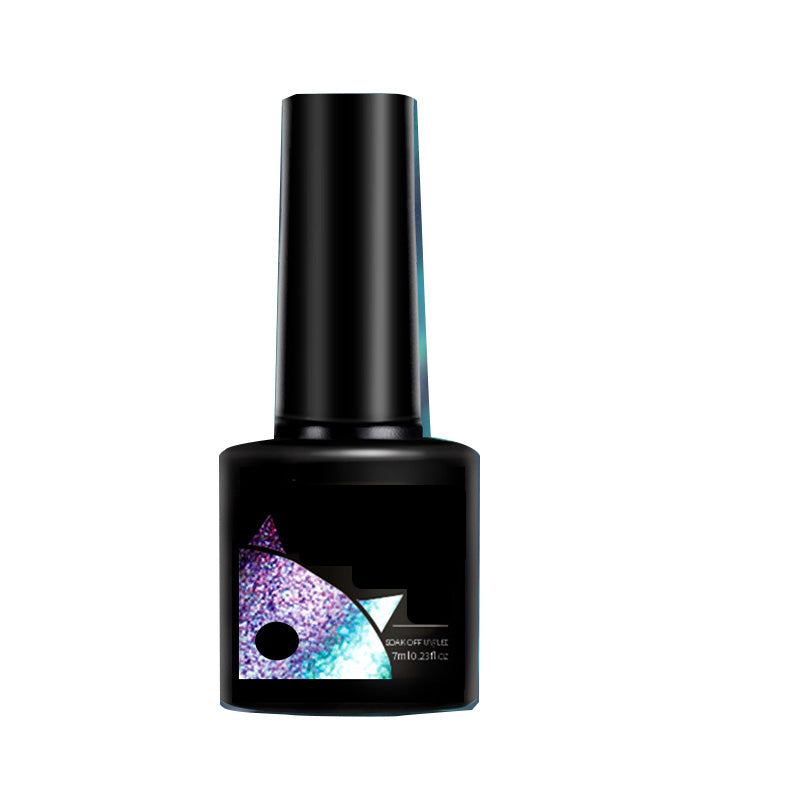 💖Glitter Rainbow Cat Eye Gel Nail Polish