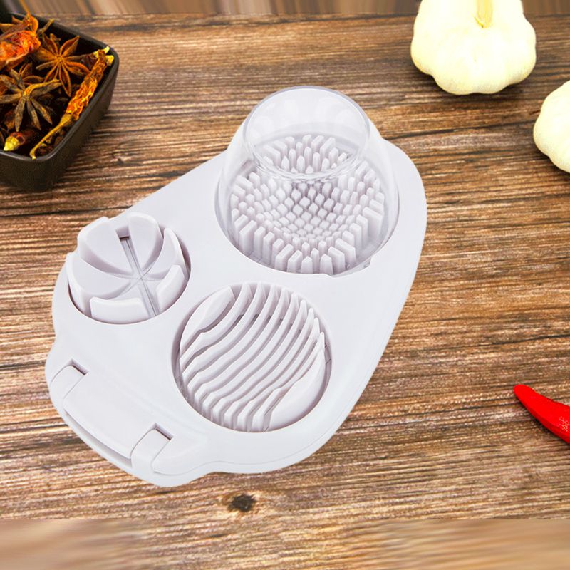 Multifunctional 3-in-1 Egg Slicer