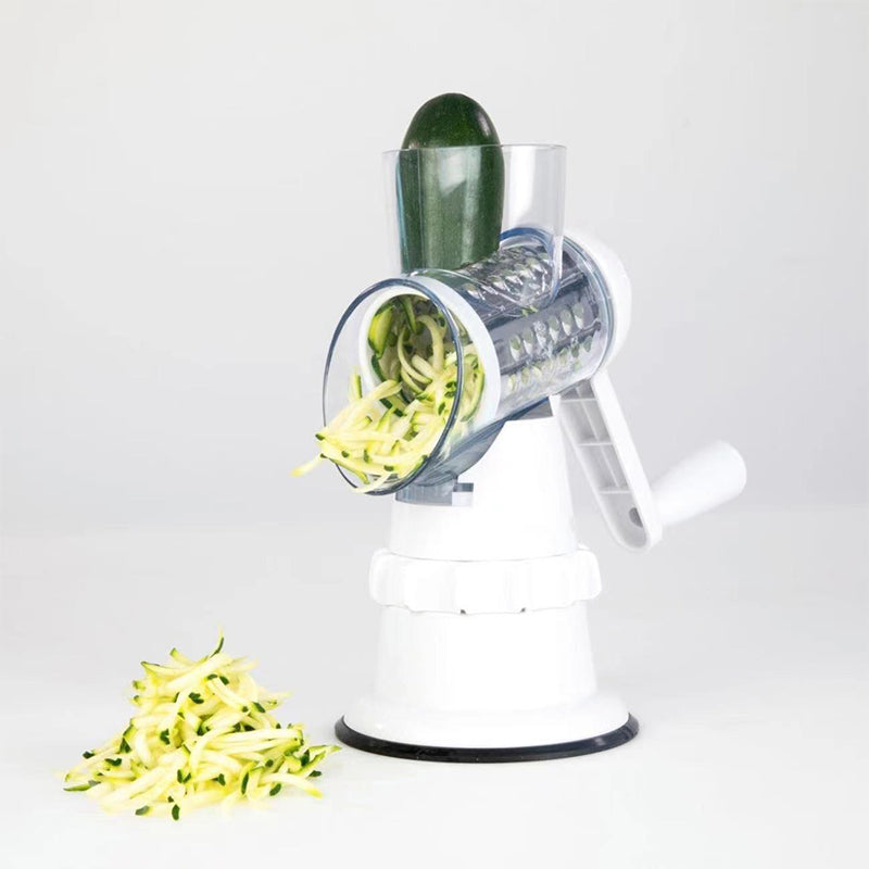 3-in-1 Rotary Cheese Grater & Vegetable Slicer