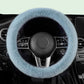Solid Color Plush Warm Steering Wheel Cover