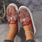 Women's Rhinestones Slip-On Bow Sneakers