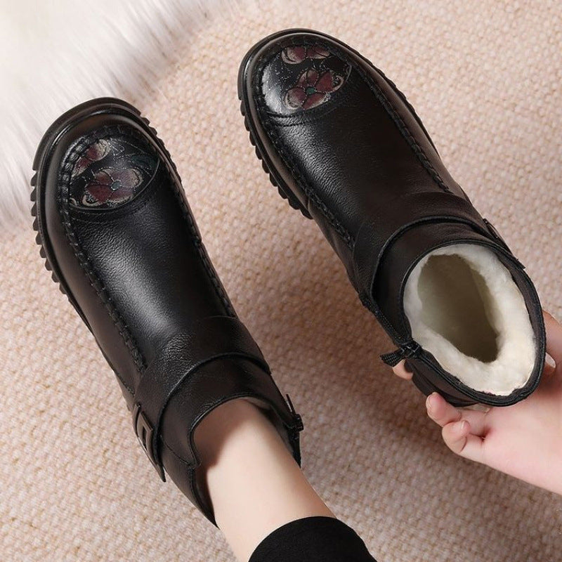 Women's Winter Warm Waterproof PU Leather Boots