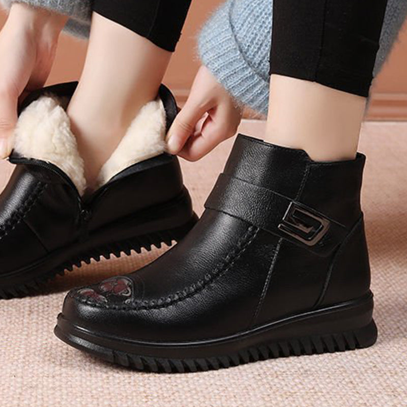 Women's Winter Warm Waterproof PU Leather Boots