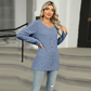 Women's Loose Fit Long Sleeve Button Top