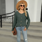 Women's Loose Fit Long Sleeve Button Top