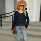 Women's Loose Fit Long Sleeve Button Top