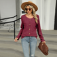 Women's Loose Fit Long Sleeve Button Top