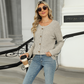 Women's Loose Fit Long Sleeve Button Top