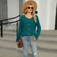 Women's Loose Fit Long Sleeve Button Top