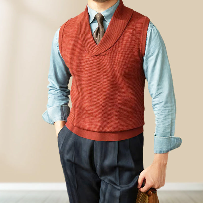 Men's Slim Fit Elegant Knit Vest