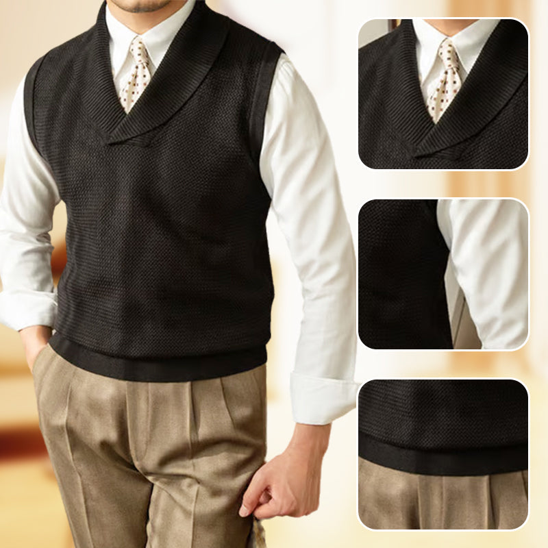 Men's Slim Fit Elegant Knit Vest