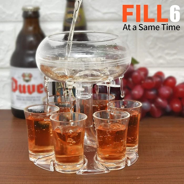 Shot Glass Dispenser and Holder