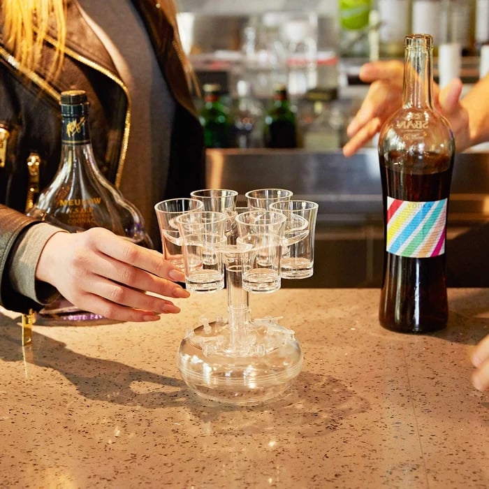 Shot Glass Dispenser and Holder