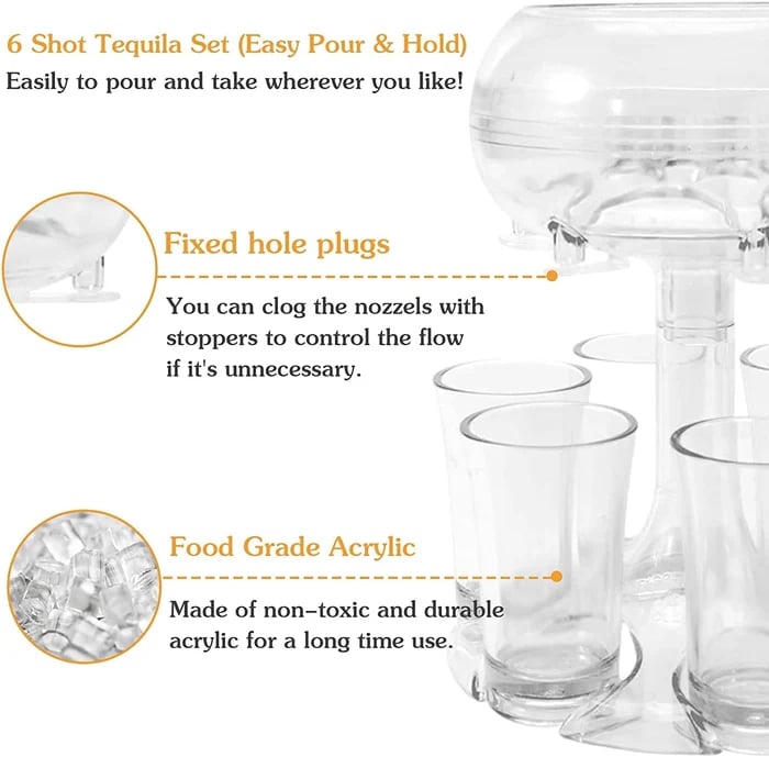 Shot Glass Dispenser and Holder