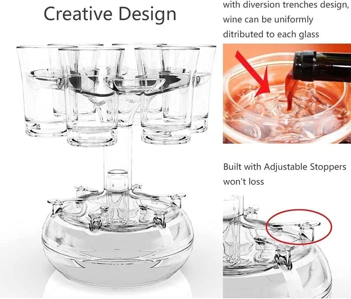 Shot Glass Dispenser and Holder