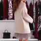 💖Limited Sale 50% OFF💖Women’s Semi Turtleneck Loose Sweatshirt and Sleeveless Mini Gauze Dress Set