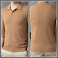 Men's Soft Pullover Sweater with Lapel Collar