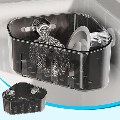 Double Suction Cup Storage Basket with Drain Holes