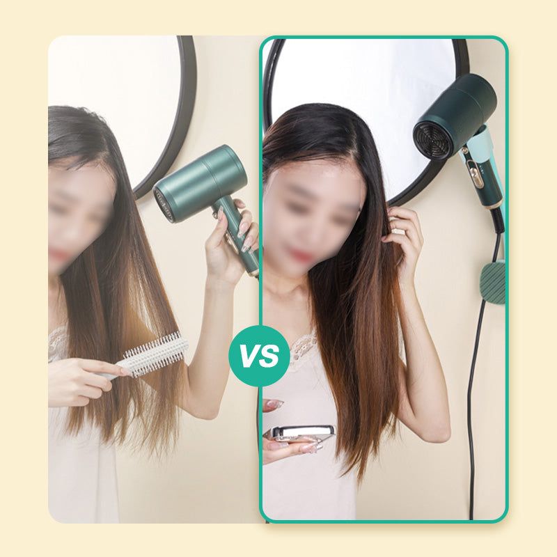 Wall Mounted Hands-Free Hair Dryer Holder with Adjustable Bracket