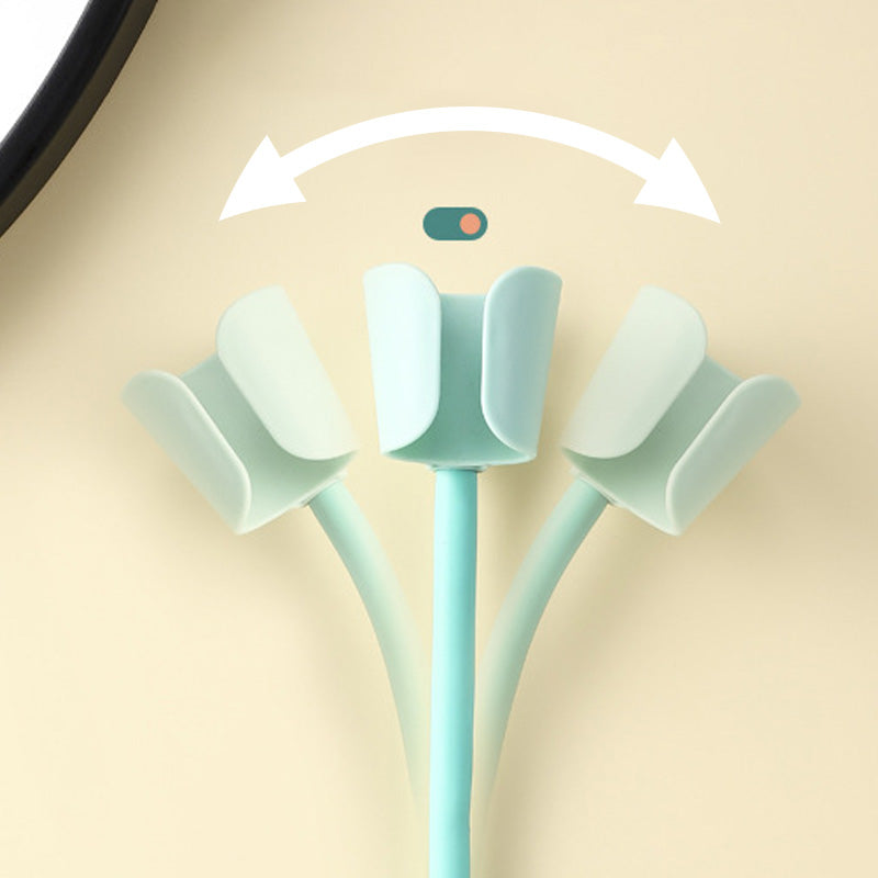 Wall Mounted Hands-Free Hair Dryer Holder with Adjustable Bracket
