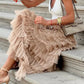 Layered maxi tulle dress with elastic waist