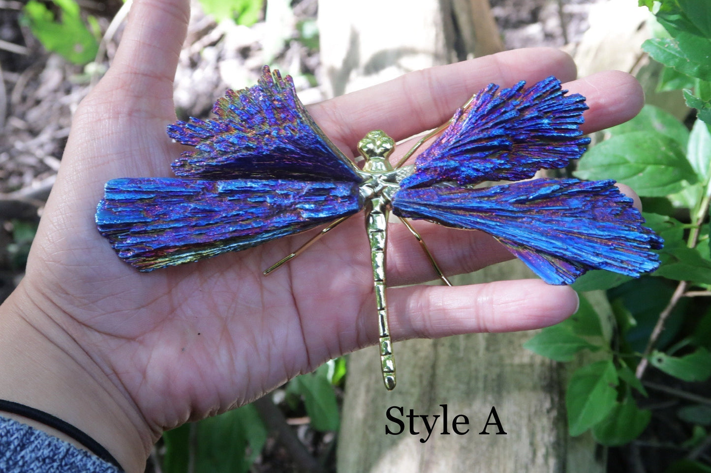 Aura Tourmaline Kyanite Dragonfly