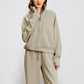 ✨Special Sale 49%OFF🔥 Women’s High-Neck Zip-Up Pullover and Wide-Leg Pants Set