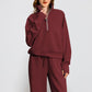 ✨Special Sale 49%OFF🔥 Women’s High-Neck Zip-Up Pullover and Wide-Leg Pants Set