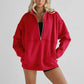 🍂🍁Autumn Sales 49% OFF💖Women's Casual Lapel Half Zip Tops
