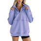 🍂🍁Autumn Sales 49% OFF💖Women's Casual Lapel Half Zip Tops