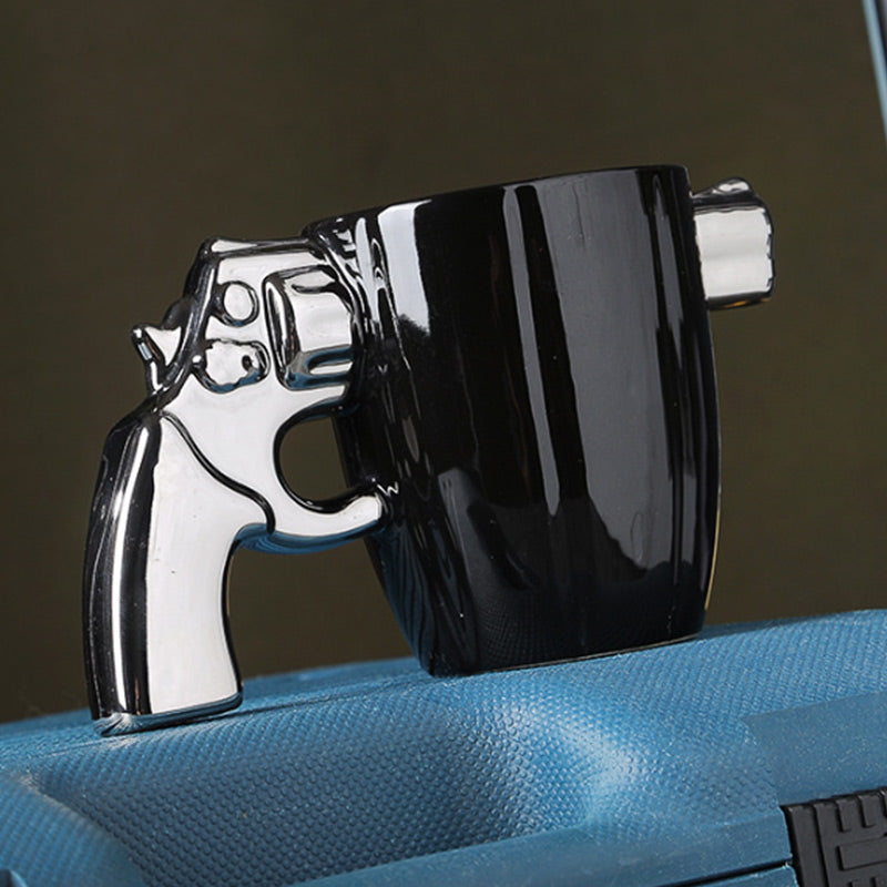 🎁Gift Idea Hot sale 49% OFF🔥Creative Novelty Coffee Mug with Revolver Handle