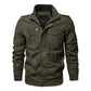 💥Exceptionally high quality-Men's Military Stand Collar Zipper Jacket